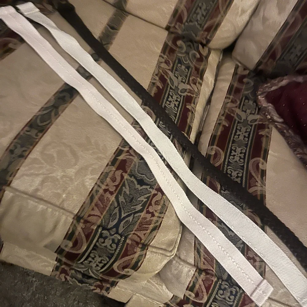 Kids belt bundle. One brown and two off white.